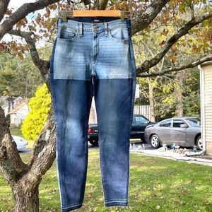 NWOT $289 HUDSON Jeans | Coastal Cowgirl | Contrast Panel | Raw Release Hem